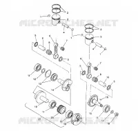 PISTONEEE   ALBERO MOTORE 440 XCR / 0931760 (4923022302032A)