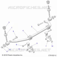 SUSPENSION, FRONT BARRA DI STABILIZZAZIONE