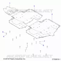 CHASSIS, SCIARED PLATES