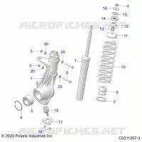 SUSPENSION, ANTERIORE MONTANTE