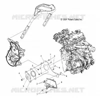 MOTORE, MOUNTING, RH and FRONT