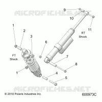 SHOCK MOUNTING, REAR SUSP.