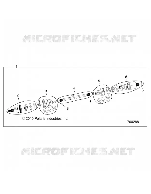 TRASMISSIONE, HALF SHAFT, REAR (FROM 12/1/2018)