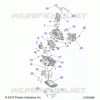 ENGINE, CRANKCASE AND ALBERO MOTORE