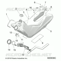 SISTEMA DI ALIMENTAZIONE CARBURANTE, FUEL TANK ASM.
