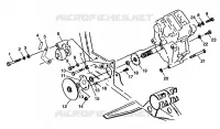 SCATOLA DEGLI INGRANAGGI/FRENO and copertura della catena MOUNTING XPRESS 300 W98CA28C (4945364536C002)