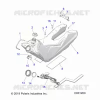 SISTEMA DI ALIMENTAZIONE CARBURANTE, FUEL TANK ASM.