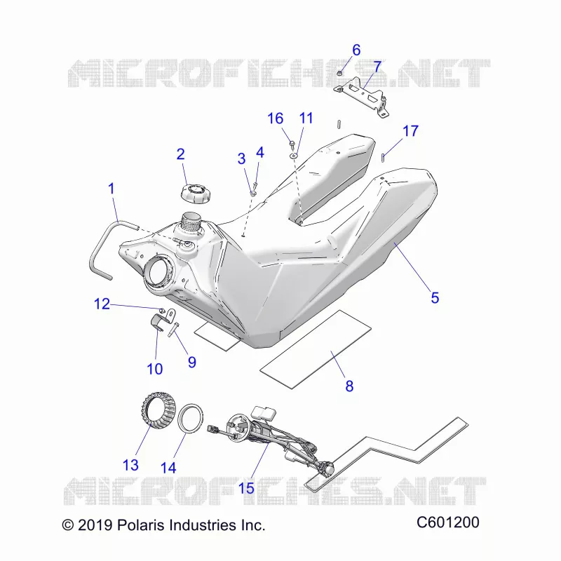 SISTEMA DI ALIMENTAZIONE CARBURANTE, FUEL TANK ASM.