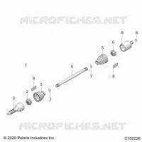 TRASMISSIONE, REAR DRIVE SHAFT