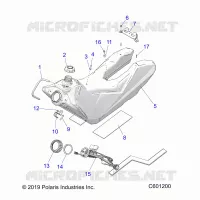 SISTEMA DI ALIMENTAZIONE CARBURANTE, FUEL TANK ASM.