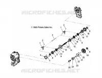 INTERNI SCATOLA DEGLI INGRANAGGI COMPONENTS