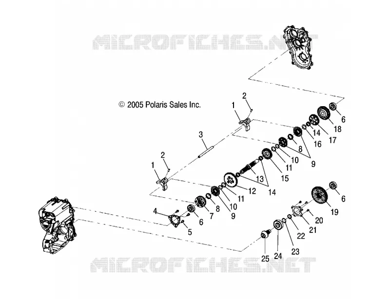 INTERNI SCATOLA DEGLI INGRANAGGI COMPONENTS