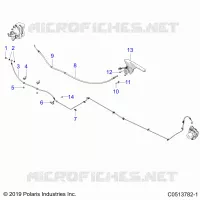 FRENO POSTERIORE BRAKE LINE AND PARK BRAKE