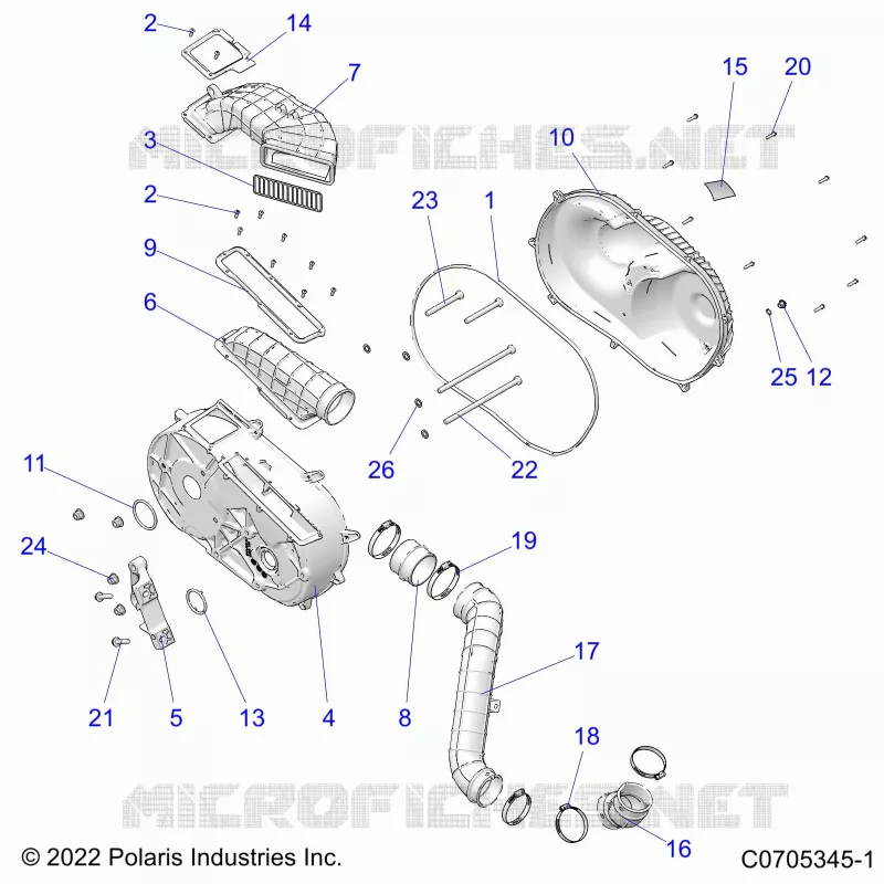 TRASMISSIONE, CLUTCH COVER AND DUCTING