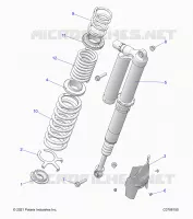 SUSPENSION, REAR SHOCK MONTAGGIO, STANDARD/PREMIUM