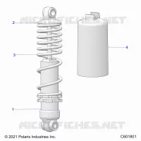 SUSPENSION, SHOCK ANTERIORE TRACK