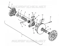 TRASMISSIONE FRIZIONE 600 XCR 0961676 and EUROPEAN 600 XCR E961676 (4932123212B013)
