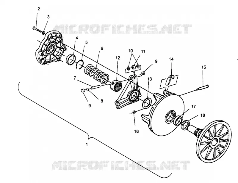 TRASMISSIONE FRIZIONE 600 XCR 0961676 and EUROPEAN 600 XCR E961676 (4932123212B013)