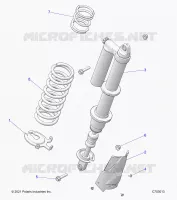 SUSPENSION, REAR SHOCK MONTAGGIO, STANDARD/PREMIUM