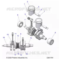 ENGINE, PISTON AND ALBERO MOTORE