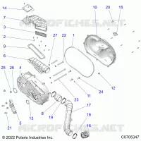 TRASMISSIONE, CLUTCH COVER AND DUCTING