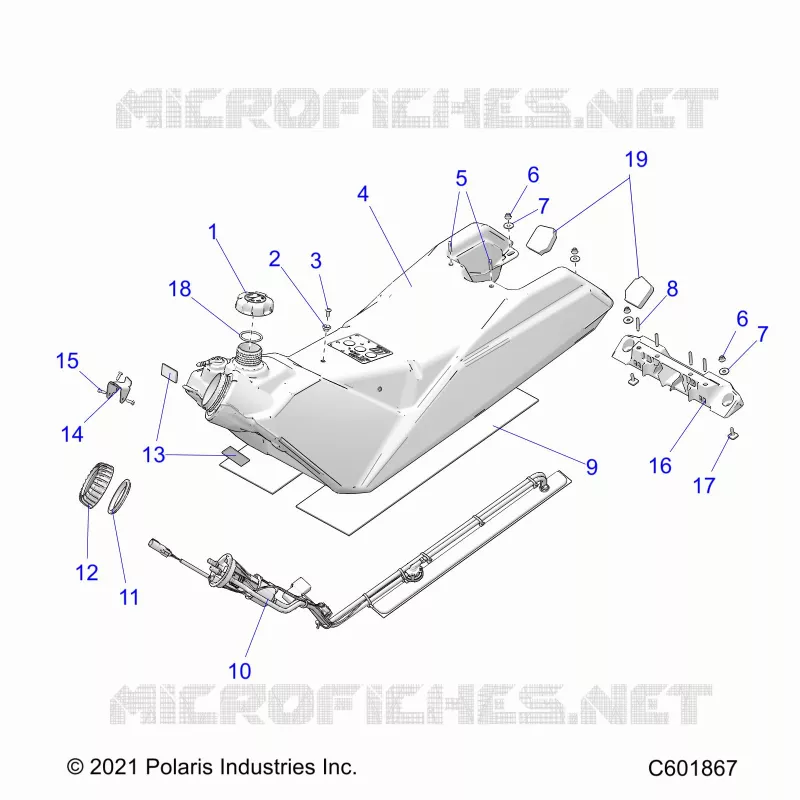 SISTEMA DI ALIMENTAZIONE CARBURANTE, FUEL TANK ASM.