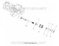 TRASMISSIONE, PRINCIPALE SCATOLA INGRANAGGI OUTPUT SHAFT