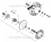 FRIZIONE DRIVEN Scrambler 400 W98BC38C (4947254725B014)