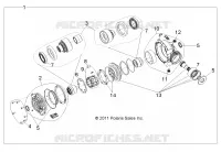 TRASMISSIONE, FRONT SCATOLA DEGLI INGRANAGGI INTERNALS