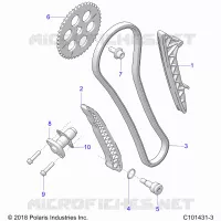 CAM CATENA AND TENSIONER