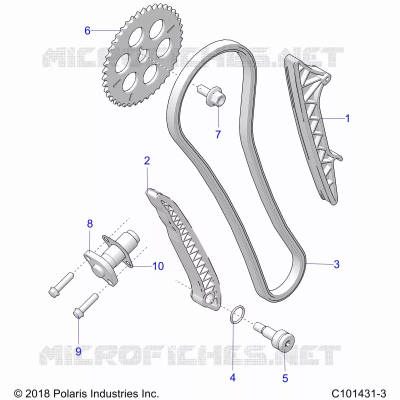 CAM CATENA AND TENSIONER