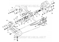 SCATOLA DEGLI INGRANAGGI/FRENO and copertura della catena MOUNTING 6x6 300 W948730 (4926792679C009)