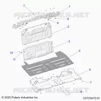CARROZZERIA POSTERIORE CLOSEOFF, CENTER PANELS