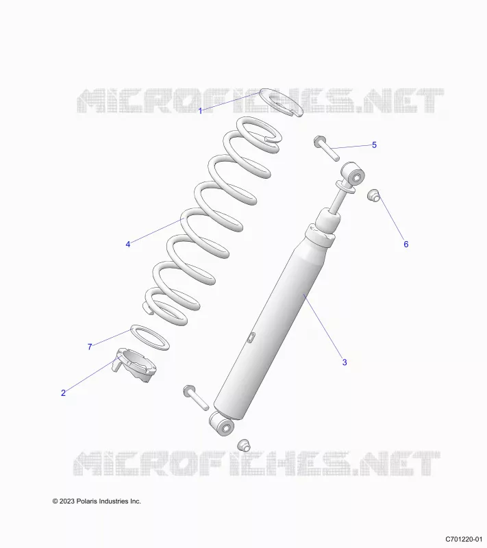 SUSPENSION, REAR SHOCK MONTAGGIO