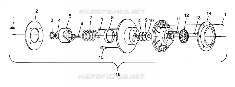 FRIZIONE DRIVEN 600 RMK 0980958 and EUROPEAN 600 RMK E980958 (4944634463C002)