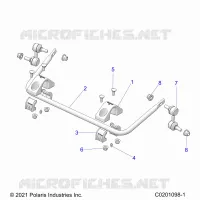 SUSPENSION, REAR BARRA DI STABILIZZAZIONE