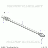 TRASMISSIONE, PROP SHAFT, FRONT