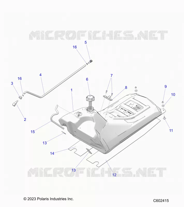SISTEMA DI ALIMENTAZIONE CARBURANTE, FUEL TANK ASM.
