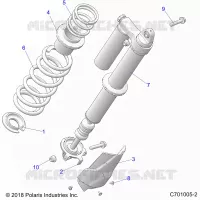 SUSPENSION, REAR SHOCK MONTAGGIO