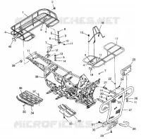 PARAURTI / PORTAPACCHI MOUNTING SPORTSMAN 400L W97AC38C (4939673967A007)