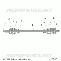TRASMISSIONE, FRONT HALF SHAFT