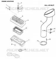 PRESA D'ARIA/SCAFO INGRESSO ARIA (Intl. SL 700/Intl. DELUXE) Intl. SL 700 I (4940874087B010)