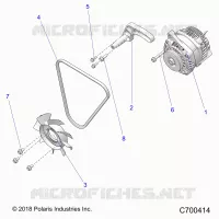 ENGINE, ENGINE, ALTERNATORE, FAN AND BELT- R21RRED4FA/NA/SCA (C700414)