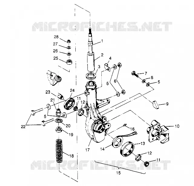 ANTERIORE MONTANTE MONTAGGIO Sportsman 4x4 W948040 (4926842684B004)