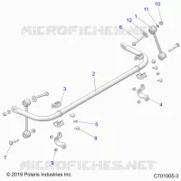 SUSPENSION, BARRA DI STABILIZZAZIONE, REAR