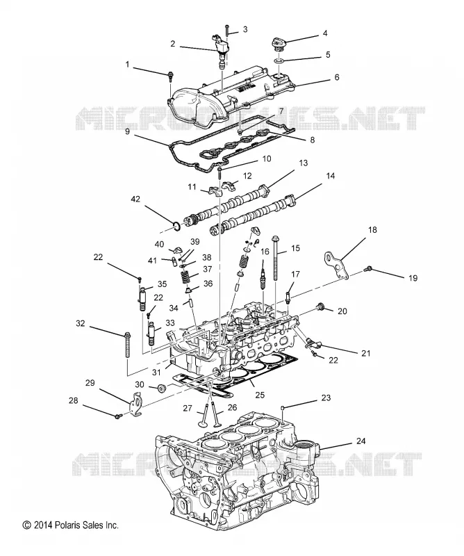 ENGINE, TESTA CILINDRO AND RELATED PARTS