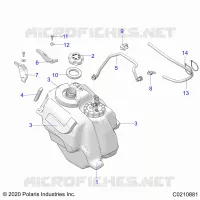 SISTEMA DI ALIMENTAZIONE CARBURANTE, FUEL TANK ASM.
