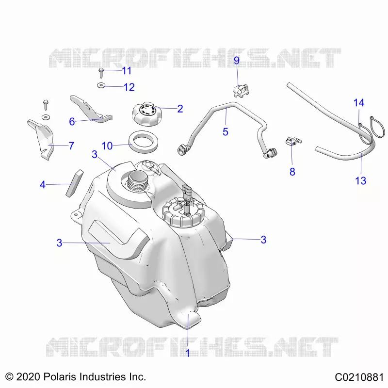SISTEMA DI ALIMENTAZIONE CARBURANTE, FUEL TANK ASM.