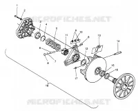 TRASMISSIONE FRIZIONE 600 XC 0971776 and EUROPEAN 600 XC E971776 (4937933793B013)