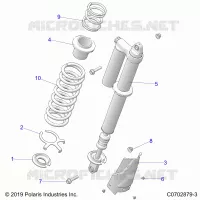 SUSPENSION, REAR SHOCK MONTAGGIO, STANDARD/PREMIUM